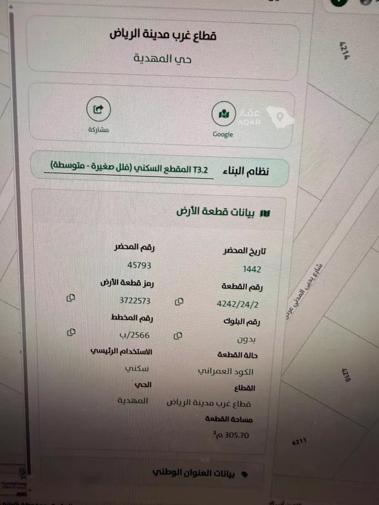 أرض للبيع في شارع عبدالملك بن عباس, حي المهدية, مدينة الرياض, منطقة الرياض 2