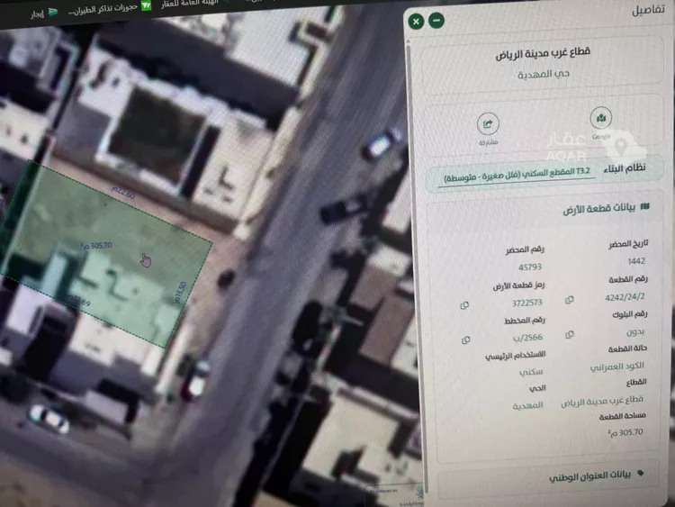 أرض للبيع في شارع عبدالملك بن عباس, حي المهدية, مدينة الرياض, منطقة الرياض 13