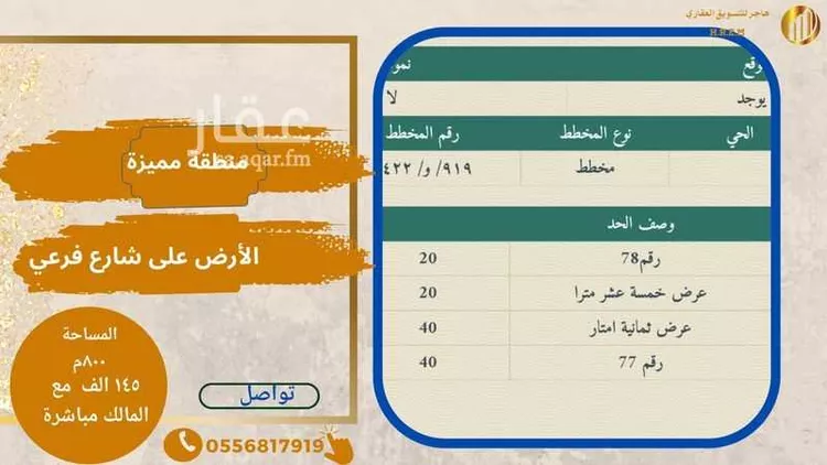 أرض للبيع في شارع عبدالعزيز ابن عبدالرحمن ال سعود, حي مخطط وادي الفرع, مدينة وادي الفرع, منطقة المدينة المنورة صورة 3