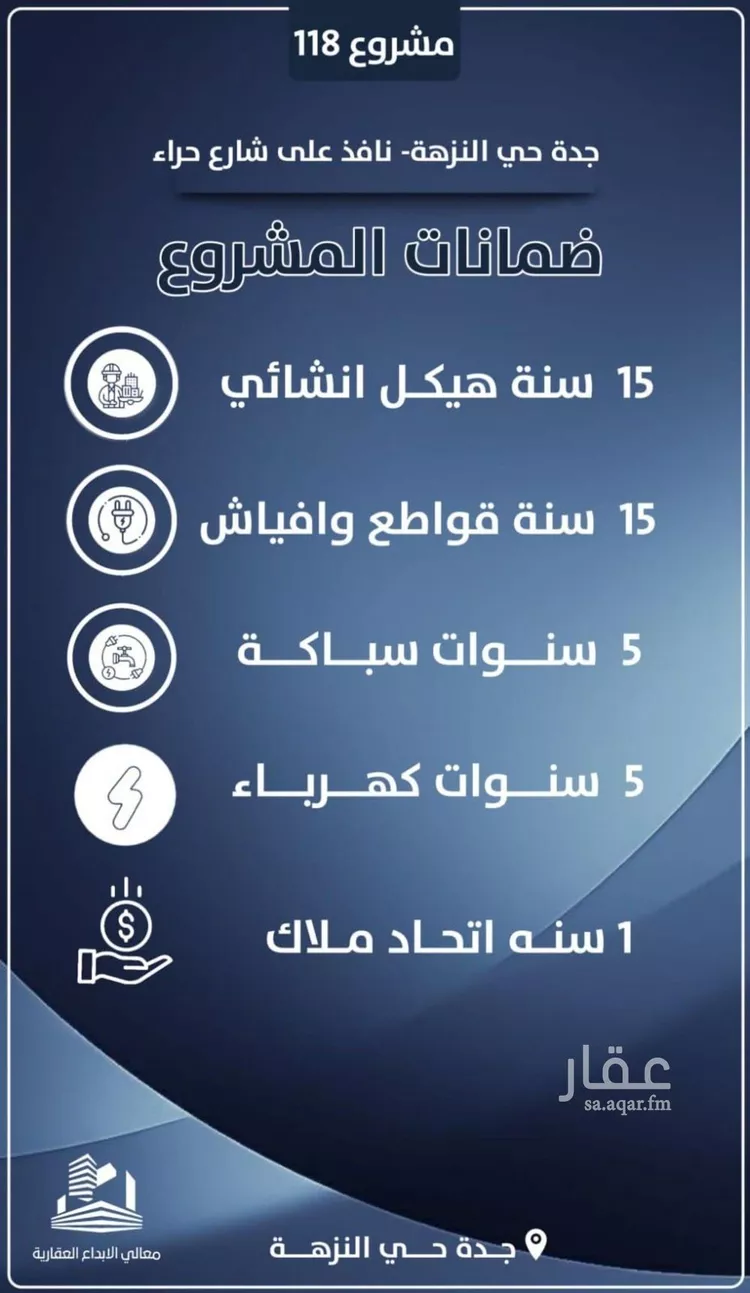 شقة للبيع في شارع احمد الرقيمي, حي النزهة, مدينة جدة, منطقة مكة المكرمة صورة 2