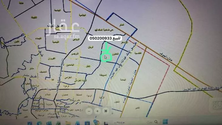 أرض للبيع في شارع شارع ابي الفرج العدل, حي السويفلة الجديد, مدينة حائل, منطقة حائل