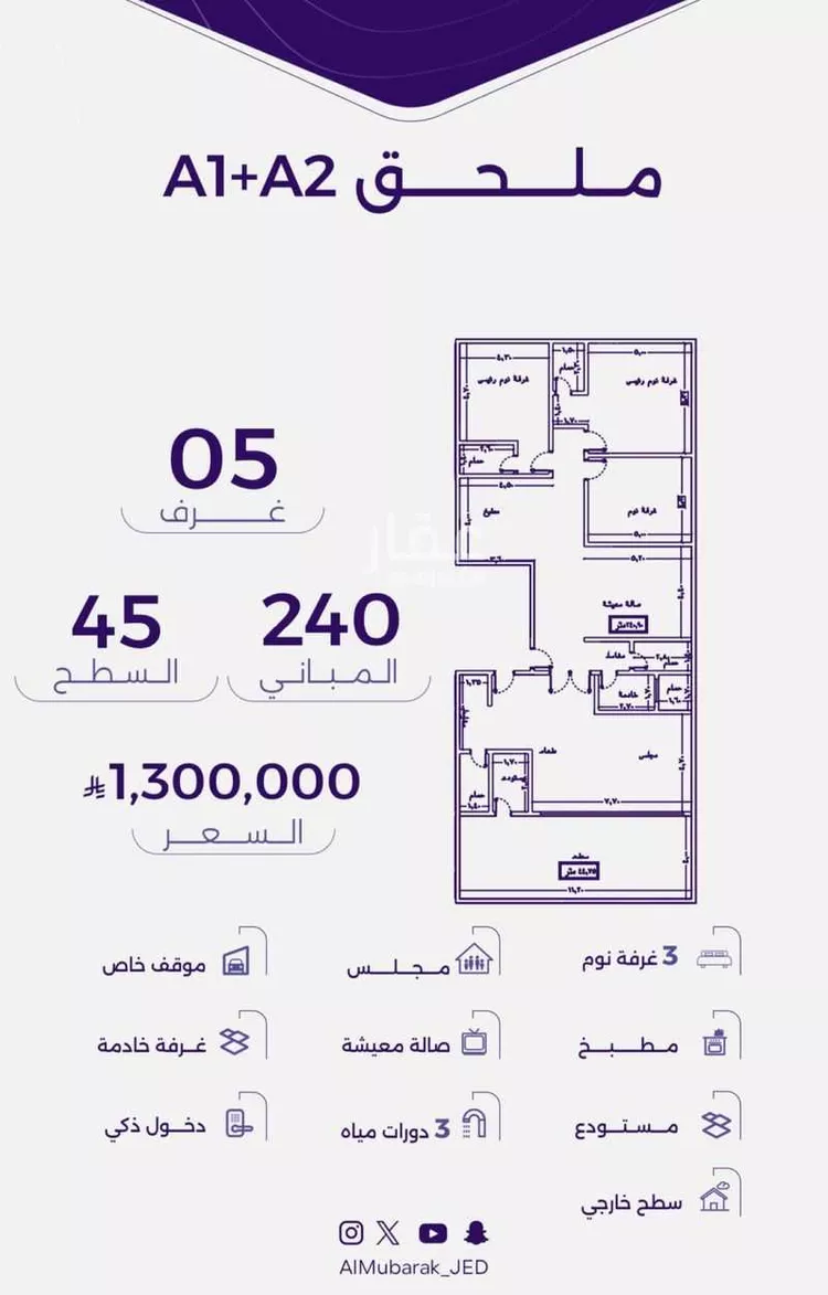 شقة للبيع في شارع ابو سبره الجعفي, حي الزهراء, مدينة جدة, منطقة مكة المكرمة صورة 5