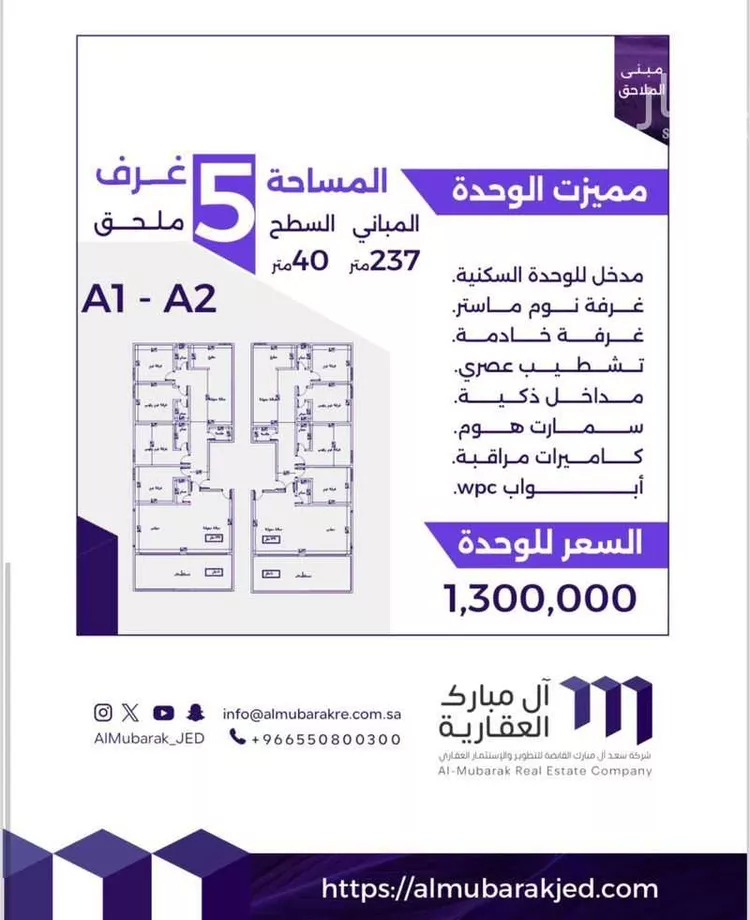 شقة للبيع في شارع سعيد بن حيده, حي الزهراء, مدينة جدة, منطقة مكة المكرمة صورة 4