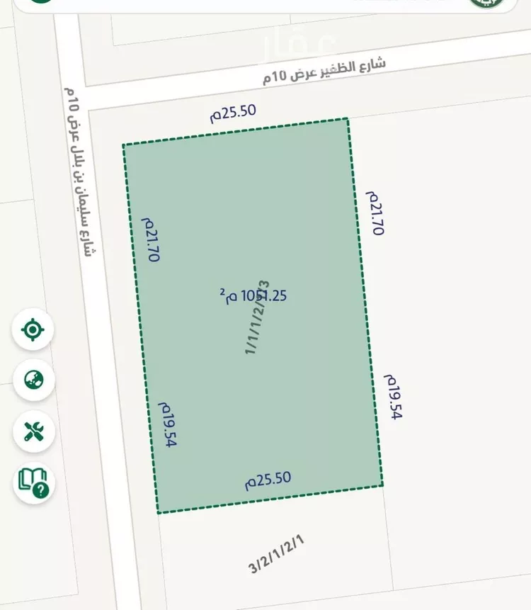 أرض للبيع في شارع يزيد بن أسد, حي أم الحمام الغربي, مدينة الرياض, منطقة الرياض صورة 2