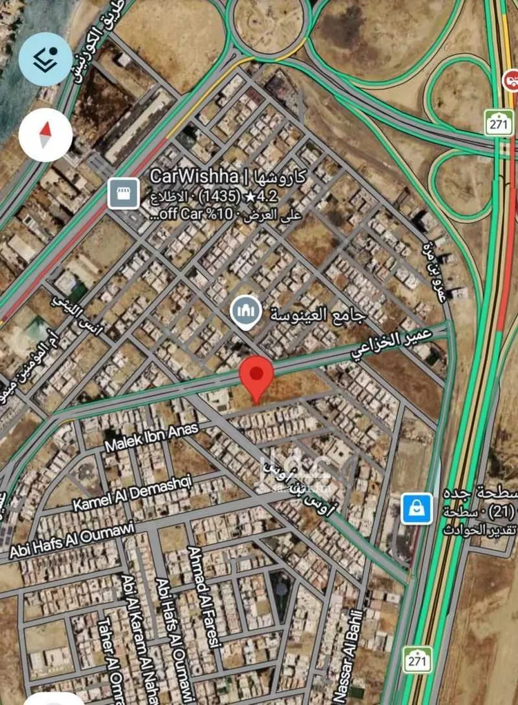 أرض للبيع في شارع عمير الخزاعي, حي أبحر الجنوبية, مدينة جدة, منطقة مكة المكرمة