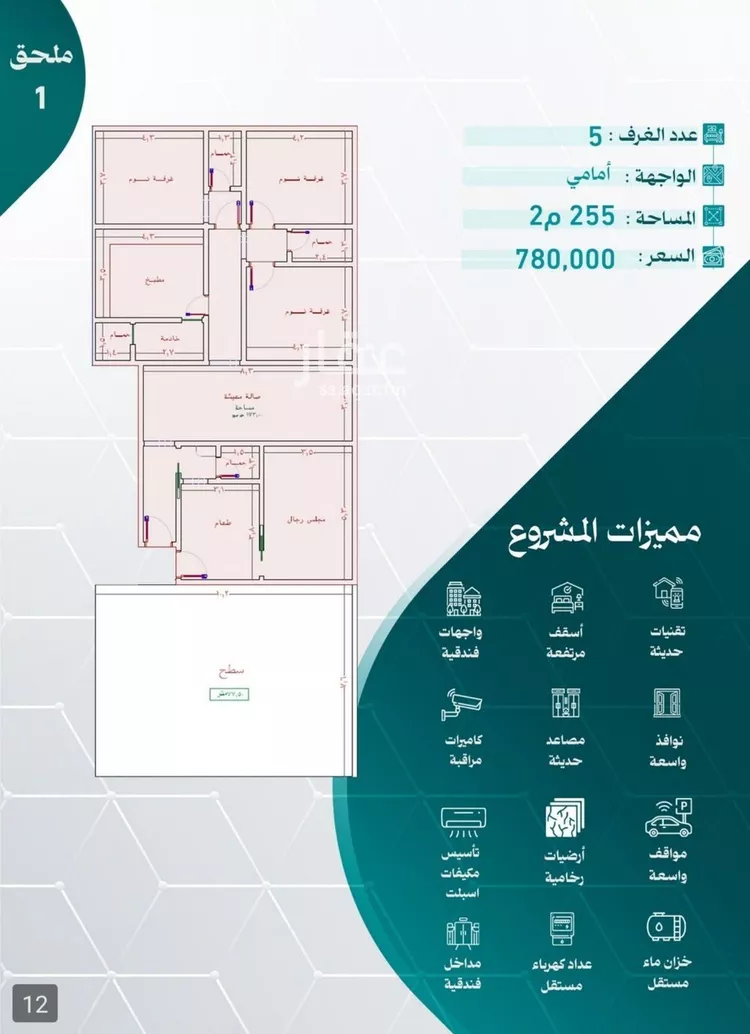 شقة للبيع في شارع عاصم بن العكير, حي النزهة, مدينة جدة, منطقة مكة المكرمة