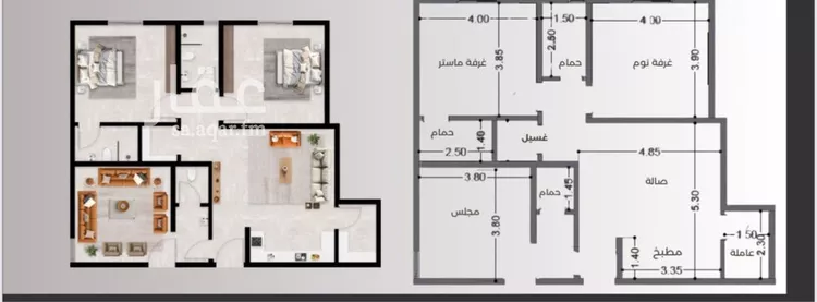شقة للبيع في شارع عبدالرحمن الجرادي, حي النزهة, مدينة جدة, منطقة مكة المكرمة صورة 2