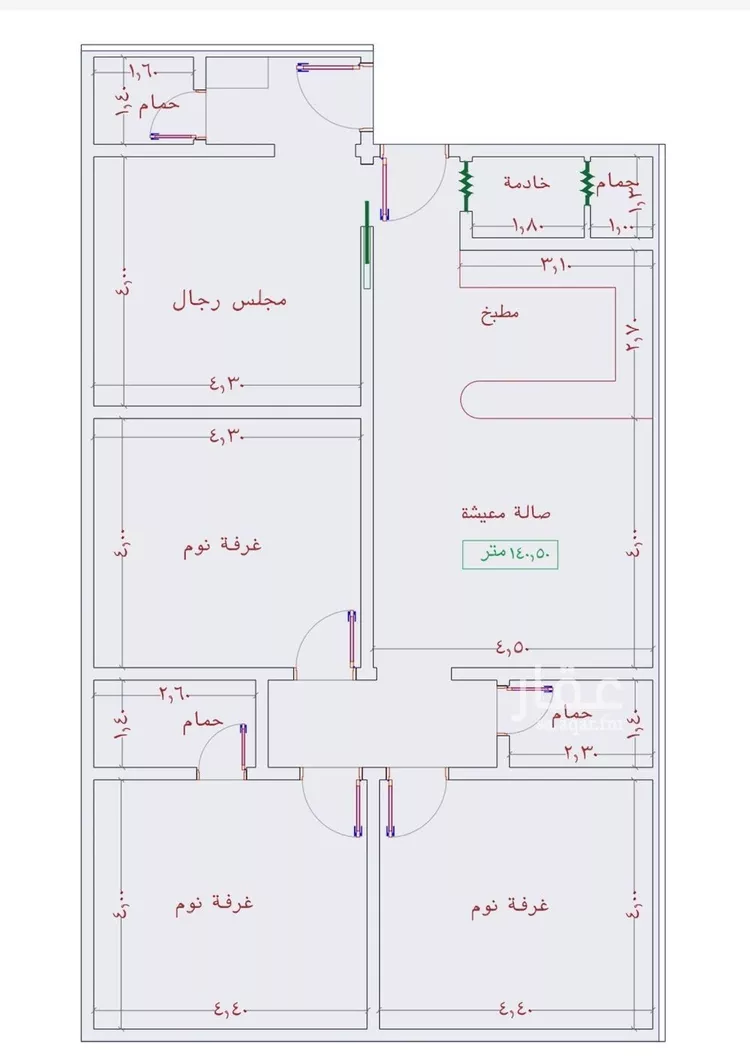 شقة للبيع في شارع عمر الخردلي, حي الجامعة, مدينة جدة, منطقة مكة المكرمة