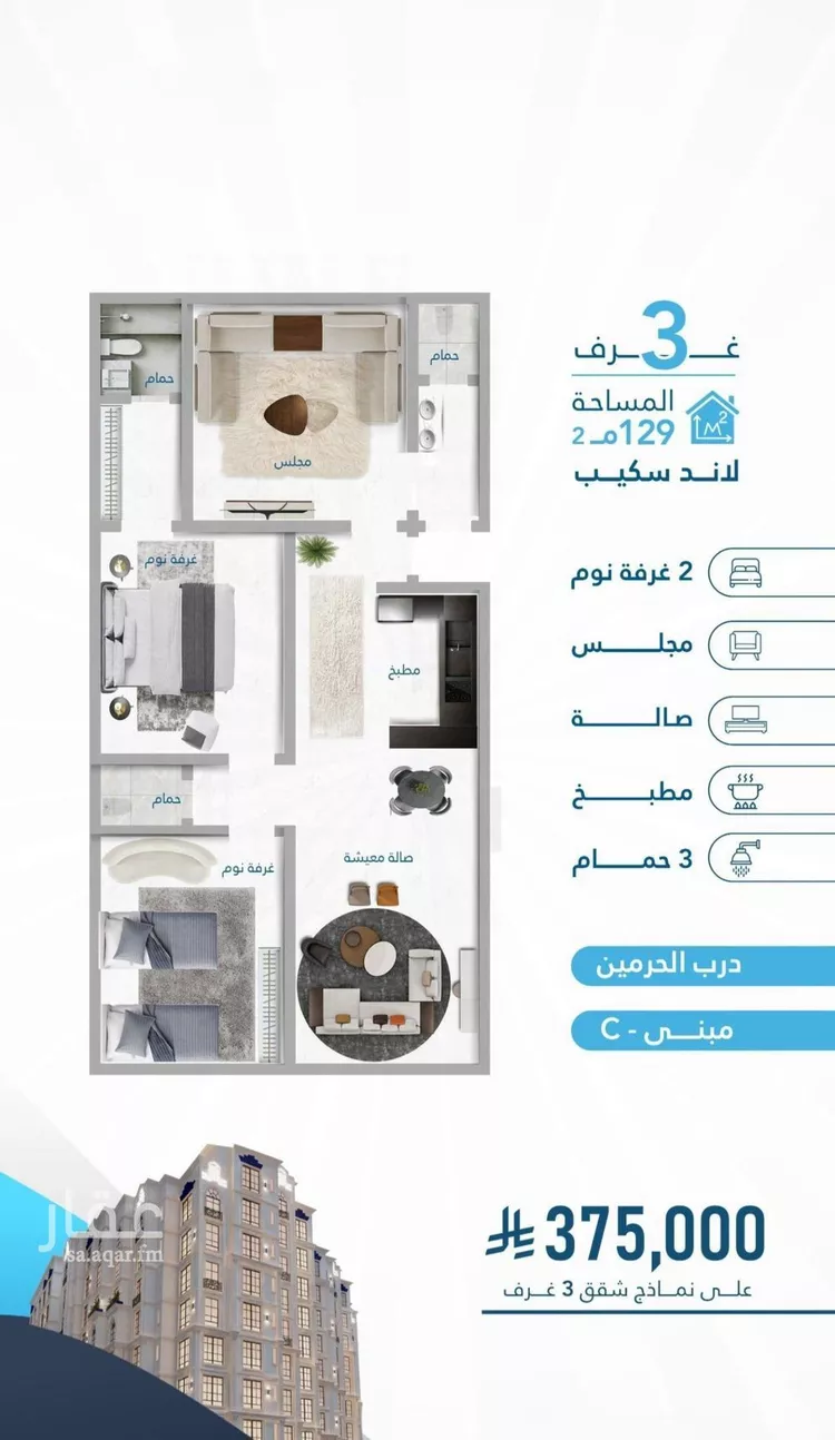 شقة للبيع في شارع طريق الملك عبدالله, حي الفيحاء, مدينة جدة, منطقة مكة المكرمة 8