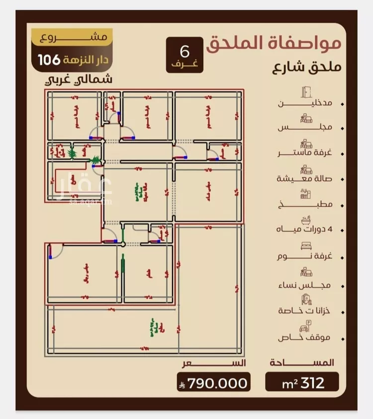 شقة للبيع في شارع طريق الملك فهد فرعي, حي النزهة, مدينة جدة, منطقة مكة المكرمة صورة 2
