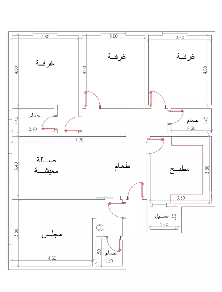 شقة للبيع في شارع عمران بن عصام, حي النزهة, مدينة جدة, منطقة مكة المكرمة 3