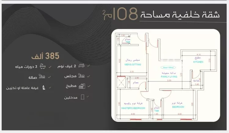 شقة للبيع في شارع طريق الملك فهد فرعي, حي النزهة, مدينة جدة, منطقة مكة المكرمة 7
