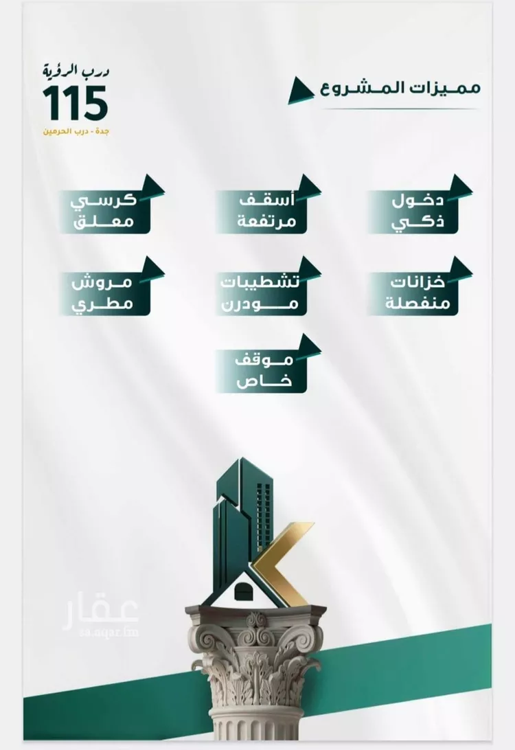 شقة للبيع في شارع طريق الملك عبدالله, حي الفيحاء, مدينة جدة, منطقة مكة المكرمة صورة 2