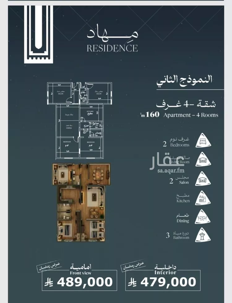 شقة للبيع في شارع حسان ابن حسان, حي بني مالك, مدينة جدة, منطقة مكة المكرمة صورة 2