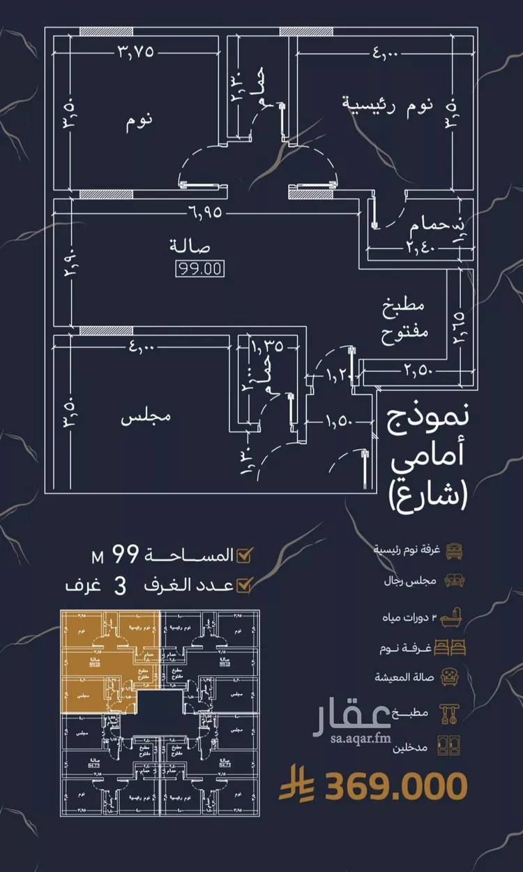شقة للبيع في شارع عبدالملك المقدسي, حي الربوة, مدينة جدة, منطقة مكة المكرمة