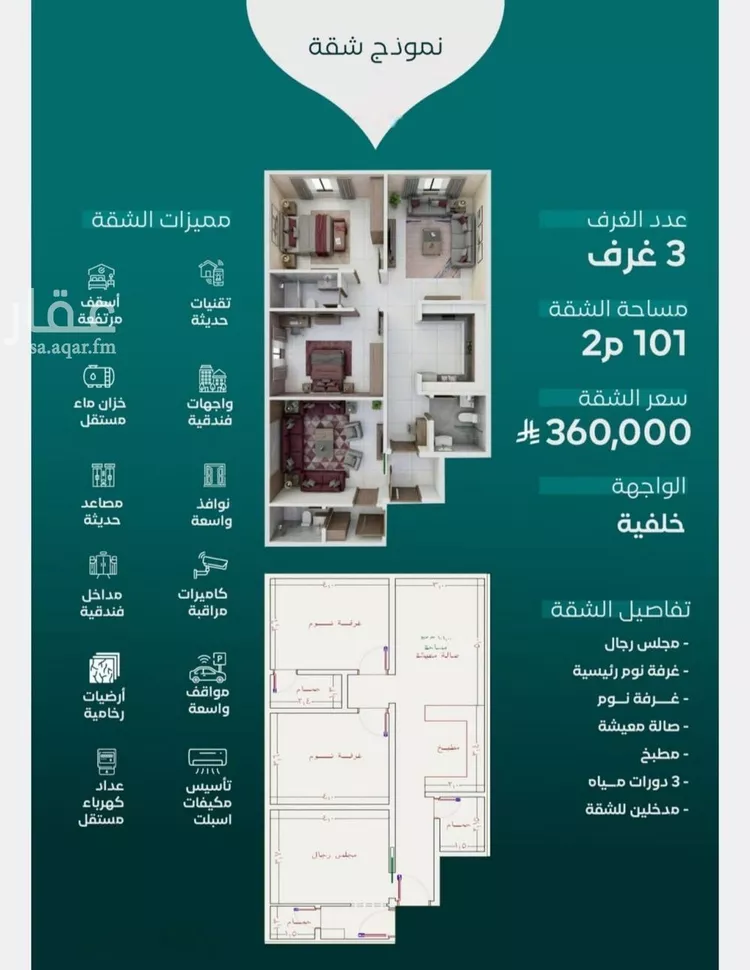 Apartment for Sale in Jeddah An Nuzhah صورة 5