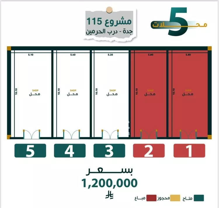 محل للبيع في شارع ابو ذر الغفاري, حي الفيحاء, مدينة جدة, منطقة مكة المكرمة صورة 2