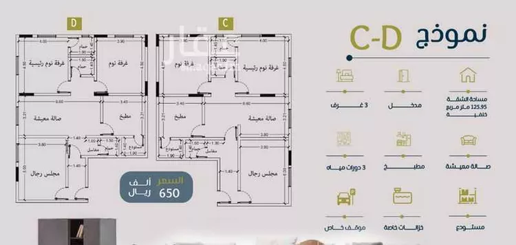 شقة للبيع في شارع ابو بهيه الغذاري, حي الزهراء, مدينة جدة, منطقة مكة المكرمة