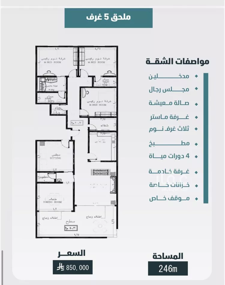 شقة للبيع في شارع ابي المحاسن النحوي, حي الورود, مدينة جدة, منطقة مكة المكرمة