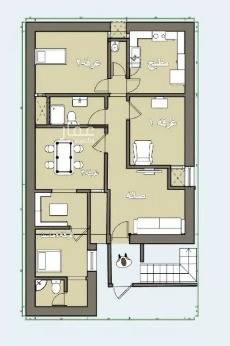 دور للإيجار في شارع العذراء, حي الصحافة, مدينة الرياض, منطقة الرياض صورة 5