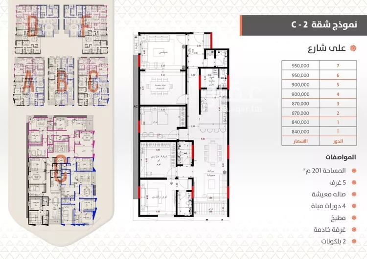 شقة للبيع في شارع البندق, حي الفيحاء, مدينة جدة, منطقة مكة المكرمة صورة 5