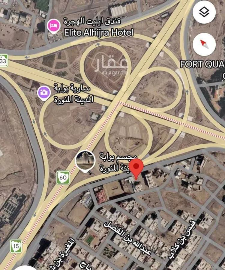 أرض للبيع في شارع طريق الملك عبدالله الفرعي, حي القصواء, مدينة المدينة المنورة, منطقة المدينة المنورة