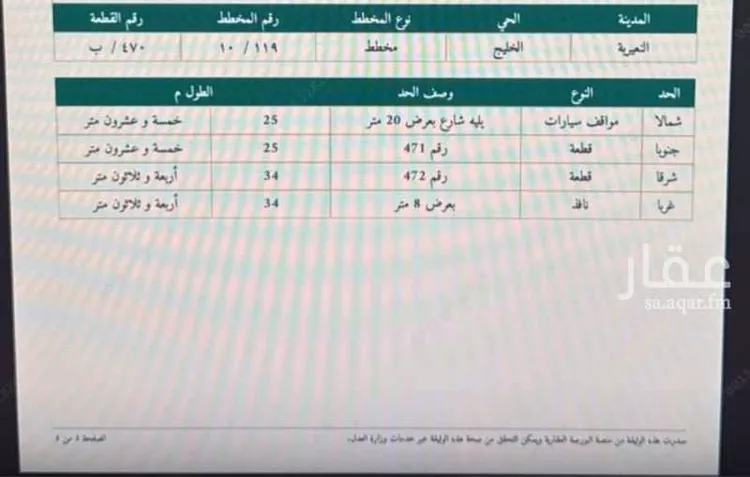 أرض للبيع في شارع 5 ا, حي الخليج, مدينة النعيريه, المنطقة الشرقية