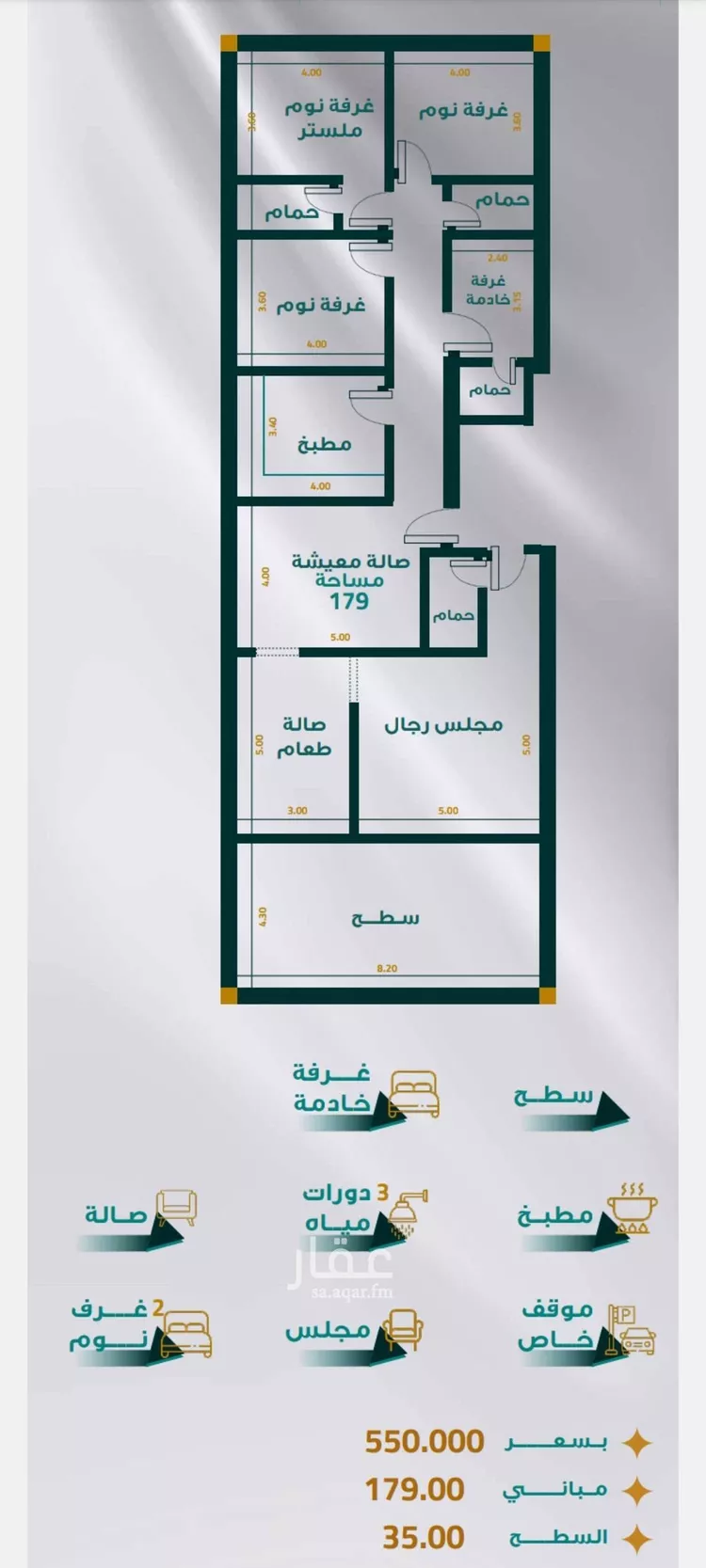 شقة للبيع في شارع بريدة, حي مريخ, مدينة جدة, منطقة مكة المكرمة