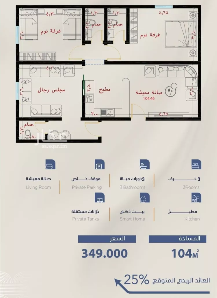 شقة للبيع في شارع برهان الدين الداراني, حي الياقوت, مدينة جدة, منطقة مكة المكرمة صورة 4