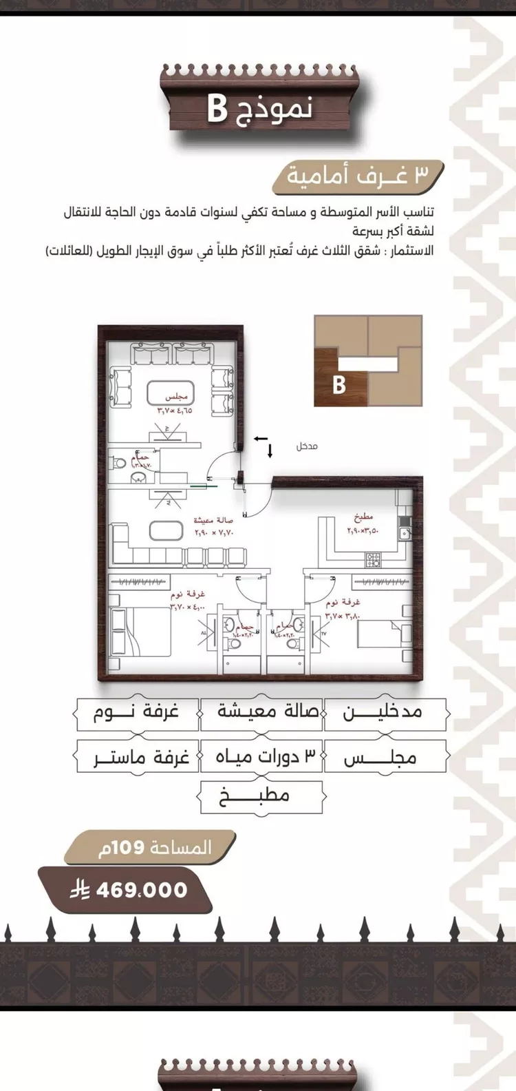شقة للبيع في شارع اسيد بن الاخنس, حي النعيم, مدينة جدة, منطقة مكة المكرمة صورة 2