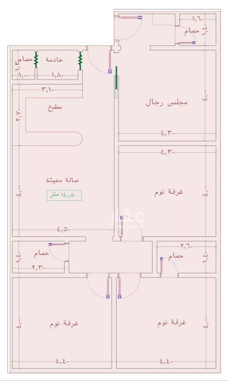شقة للبيع في شارع عمر الخردلي, حي الجامعة, مدينة جدة, منطقة مكة المكرمة صورة 2