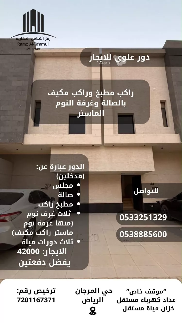 دور للإيجار في شارع أحمد بن مانع, حي المرجان, مدينة الرياض, منطقة الرياض