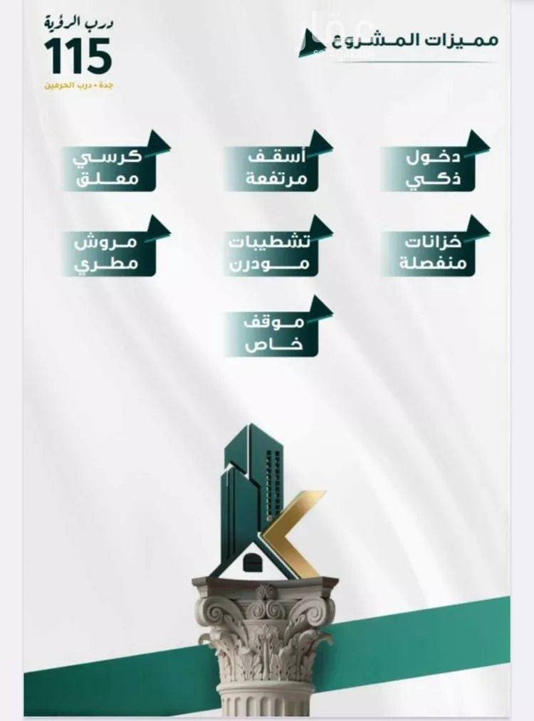 شقة للبيع في شارع برهان الدين الداراني, حي الفيحاء, مدينة جدة, منطقة مكة المكرمة صورة 3