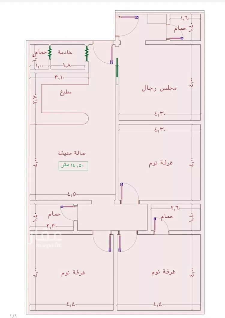 شقة للبيع في شارع عمر الخردلي, حي الجامعة, مدينة جدة, منطقة مكة المكرمة