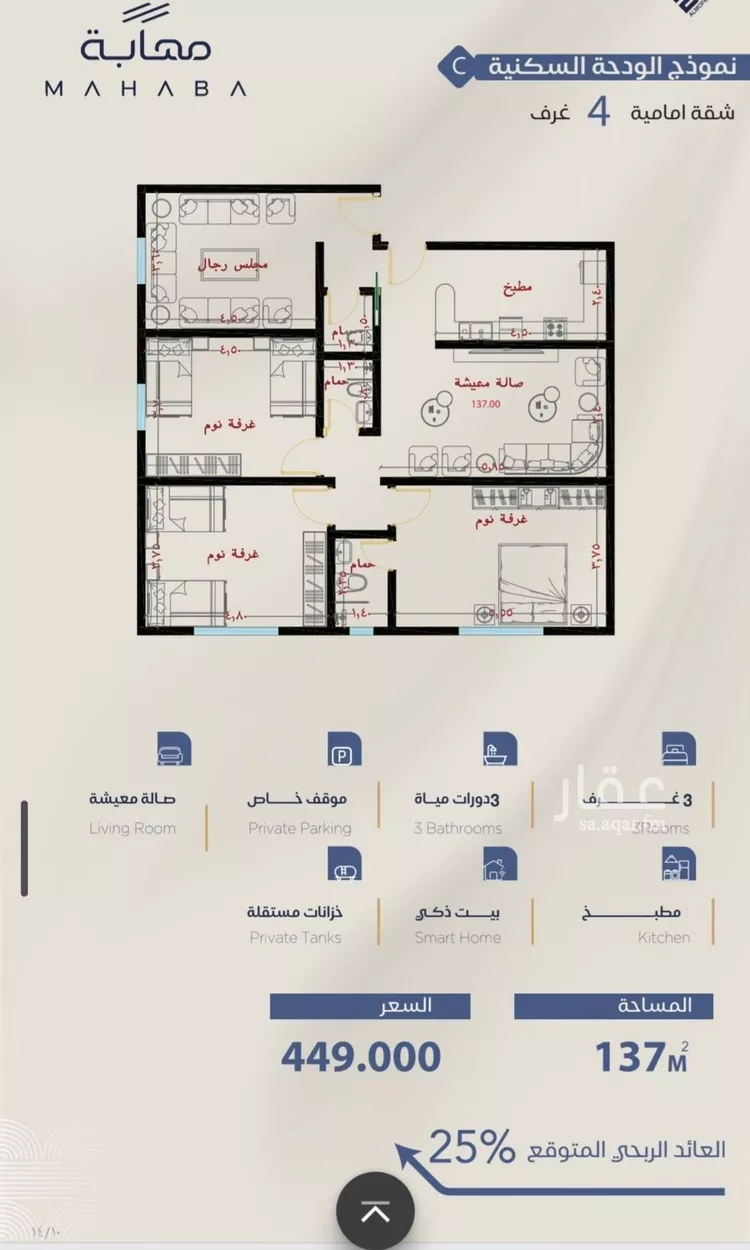 شقة للبيع في شارع برهان الدين الداراني, حي الياقوت, مدينة جدة, منطقة مكة المكرمة 8