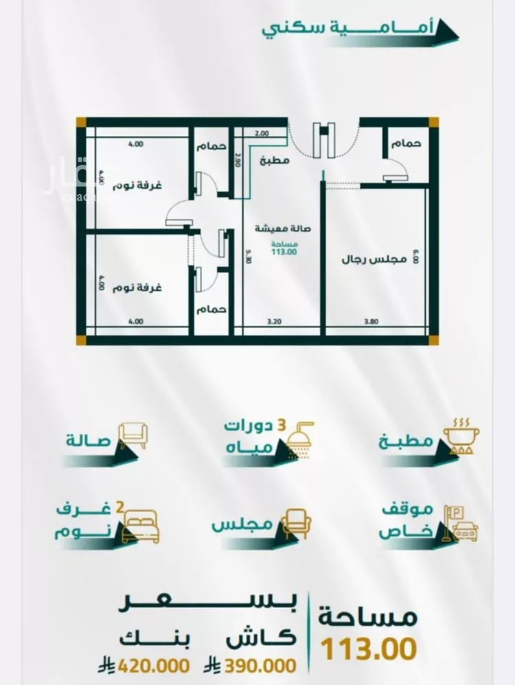 شقة للبيع في شارع ابو ذر الغفاري, حي الفيحاء, مدينة جدة, منطقة مكة المكرمة صورة 2
