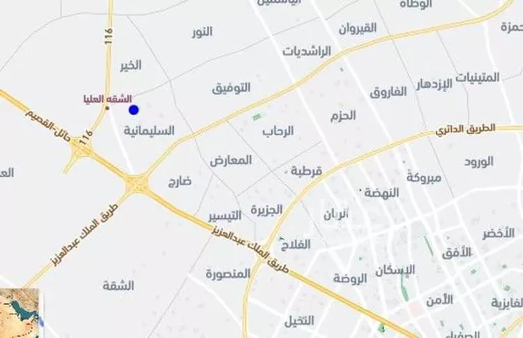 فيلا للبيع في شارع الشقه العليا 1307, حي السليمانية, مدينة بريدة, منطقة القصيم