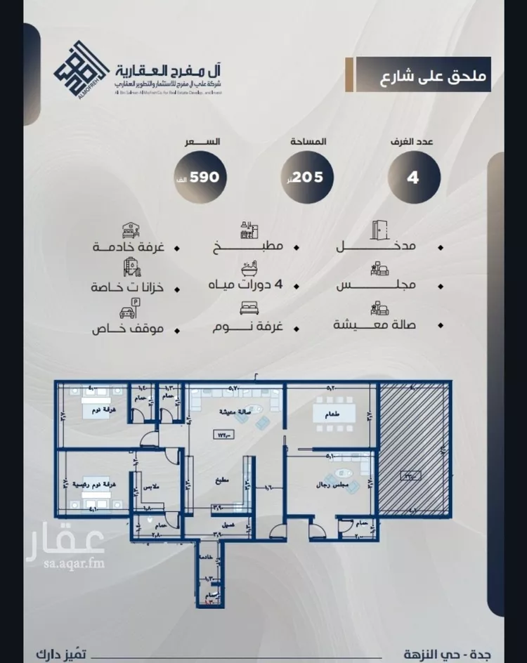 شقة للبيع في حي النزهة, مدينة جدة, منطقة مكة المكرمة
