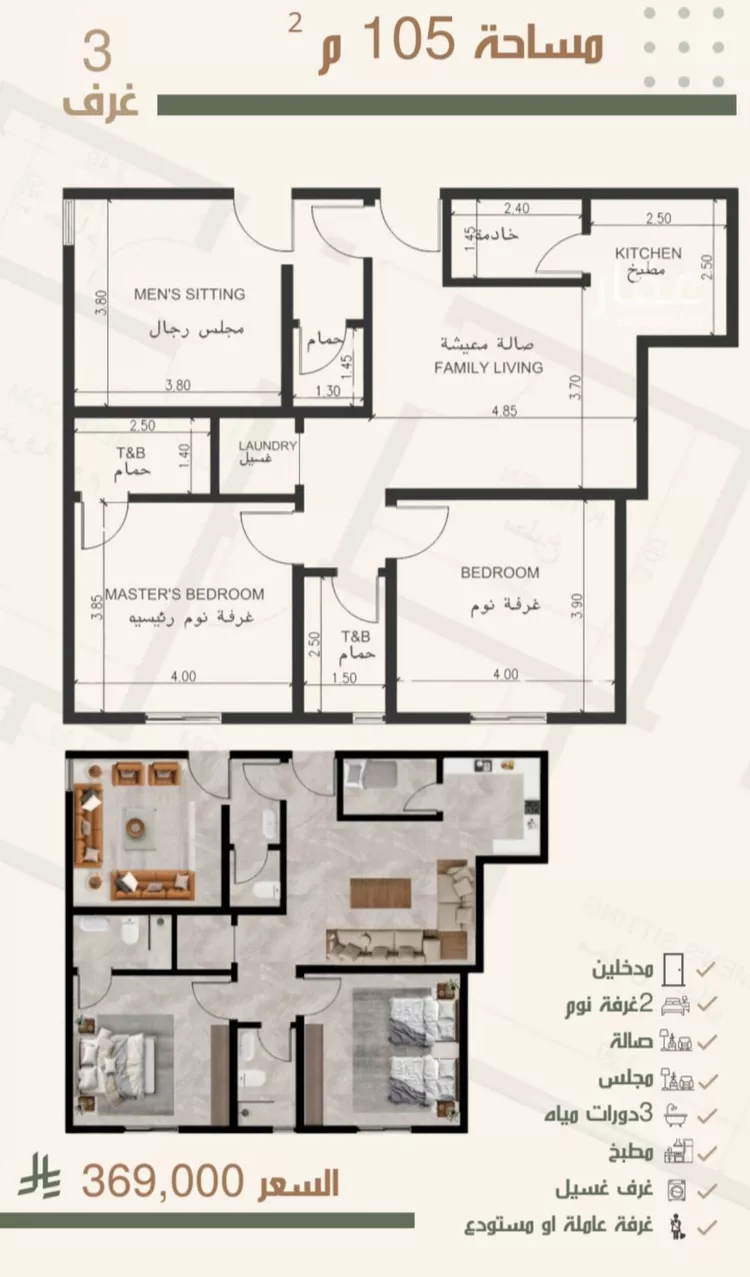 شقة للبيع في شارع ثلوث بني شهر, حي النزهة, مدينة جدة, منطقة مكة المكرمة