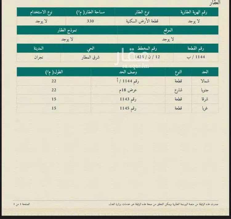 أرض للبيع في شارع ملك التميمى ، حي الروضة ، نجران ، منطقة نجران