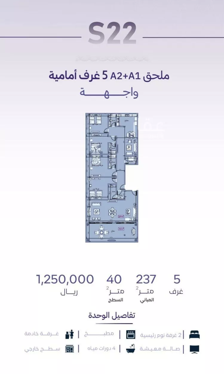 شقة للبيع في حي الزهراء, مدينة جدة, منطقة مكة المكرمة صورة 2