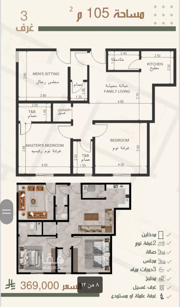 شقة للبيع في شارع ثلوث بني شهر, حي النزهة, مدينة جدة, منطقة مكة المكرمة