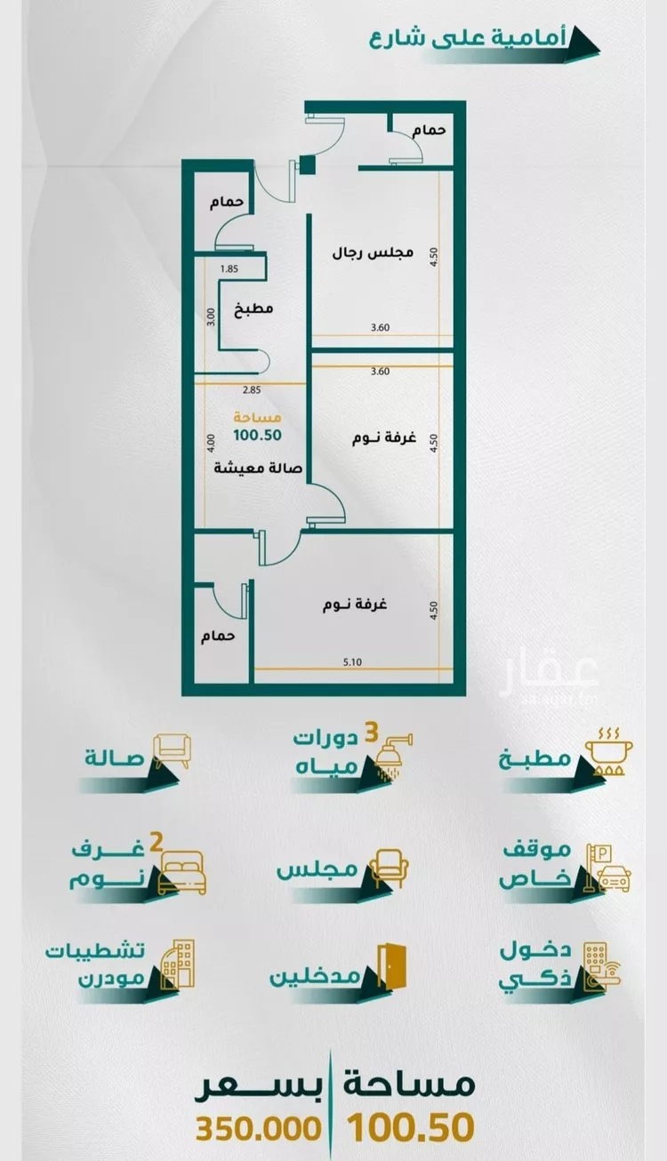شقة للبيع في شارع خلف الفراء, حي الجامعة, مدينة جدة, منطقة مكة المكرمة صورة 5
