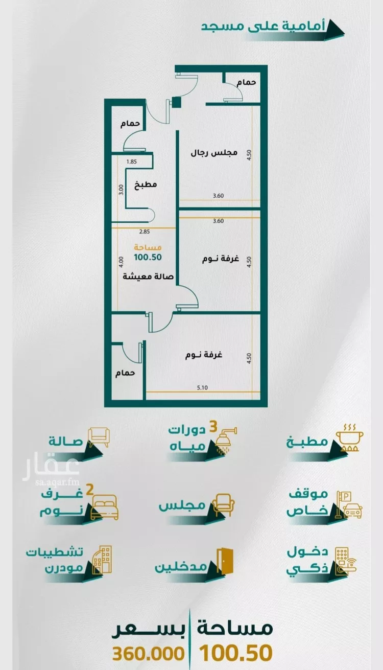 شقة للبيع في شارع ابن الشرف, حي الجامعة, مدينة جدة, منطقة مكة المكرمة