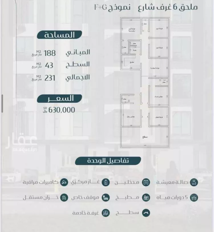 شقة للبيع في شارع اياد ابن القيط, حي مريخ, مدينة جدة, منطقة مكة المكرمة صورة 4