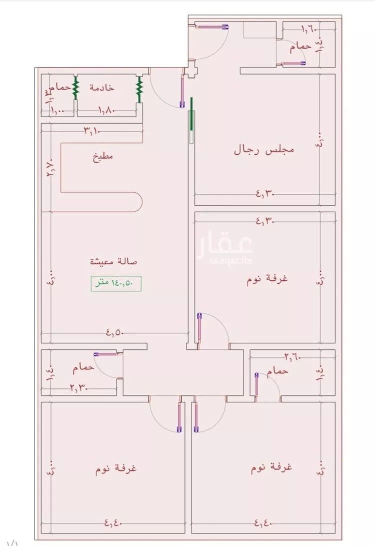 شقة للبيع في شارع عمر الخردلي, حي الجامعة, مدينة جدة, منطقة مكة المكرمة صورة 2