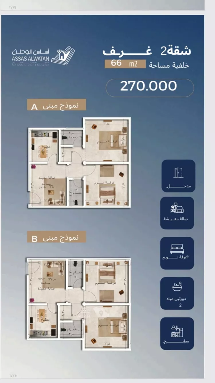 شقة للبيع في شارع قاسيون, حي الياقوت, مدينة جدة, منطقة مكة المكرمة 2