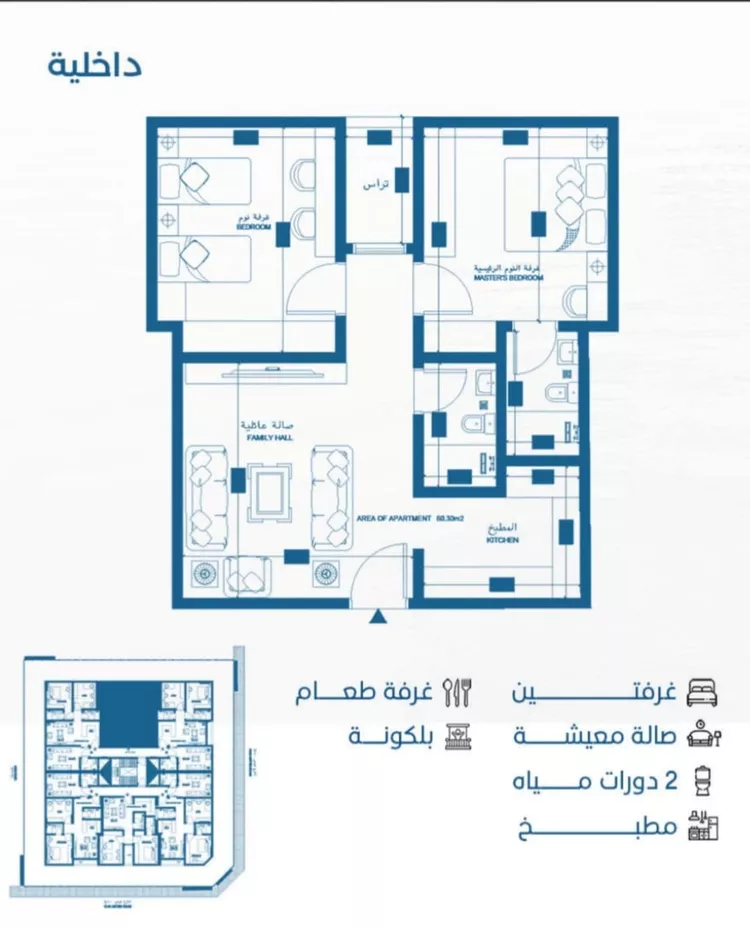 شقة للبيع في شارع الملك الصالح ايوب ابن الكامل, حي الرويس, مدينة جدة, منطقة مكة المكرمة 2