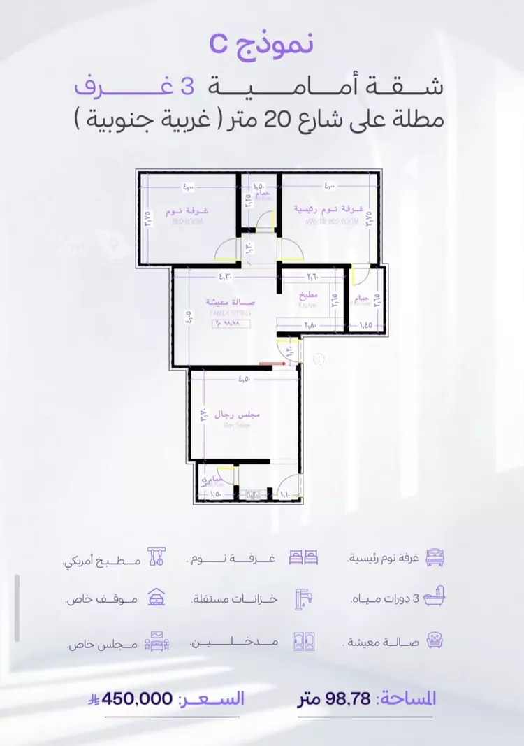 شقة للبيع في حي أبحر الجنوبية, مدينة جدة, منطقة مكة المكرمة صورة 2