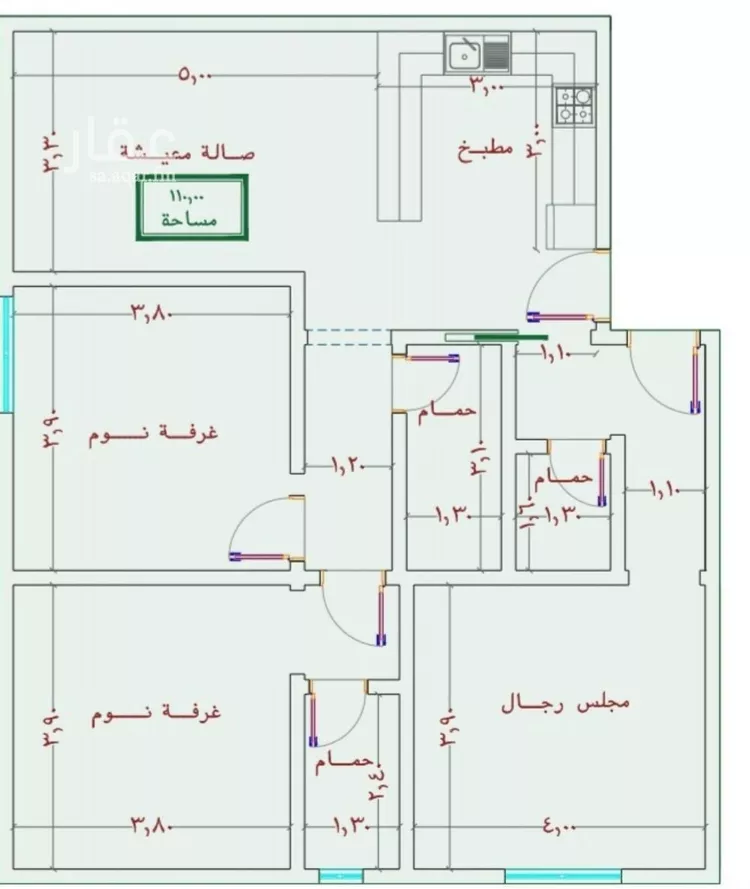 شقة للبيع في شارع الامير عبدالمجيد, حي الصواري, مدينة جدة, منطقة مكة المكرمة صورة 3